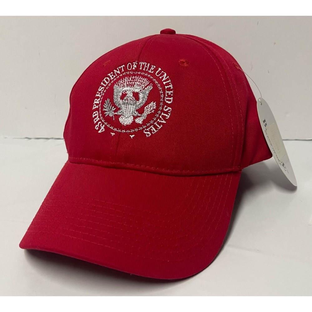 43RD‎ PRESIDENT OF THE UNITED STATES GEORGE W BUSH HAT NEW WITH TAGS RED